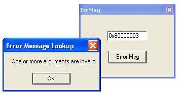 ErrMsg ErrMsg