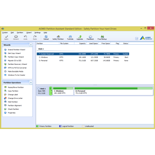 AOMEI Partition Assistant Standard Review